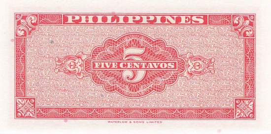 Philippinen 5 Centavos 1949 p126